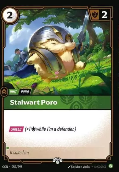 Stalwart Poro - OGN-052-p - Promotional Cards - Riftbound card